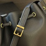 Saint Laurent Paris Vii Small Hobo In Grained Leather Black 26Cm 796626Aaduu1000 - Image 6