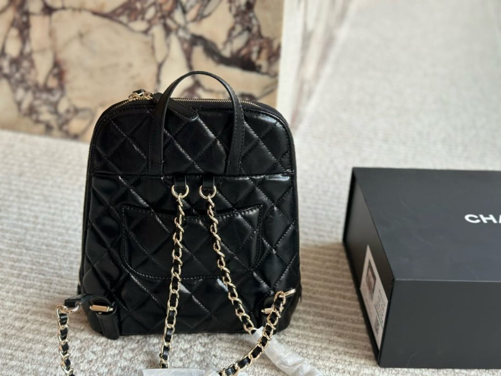 Chanel My Pocket Backpack Shiny Black 24cm - Image 8