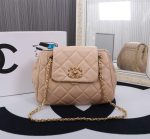 Chanel Mix Accordion Cc Flap Bag Quilted Glazed Leather Pink 23Cm - Image 11