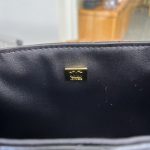 Chanel Kelly Mini Shopping Bag Shiny Aged Gold Tone Metal Black 19Cm AS4416 B14296 94305 - Image 8