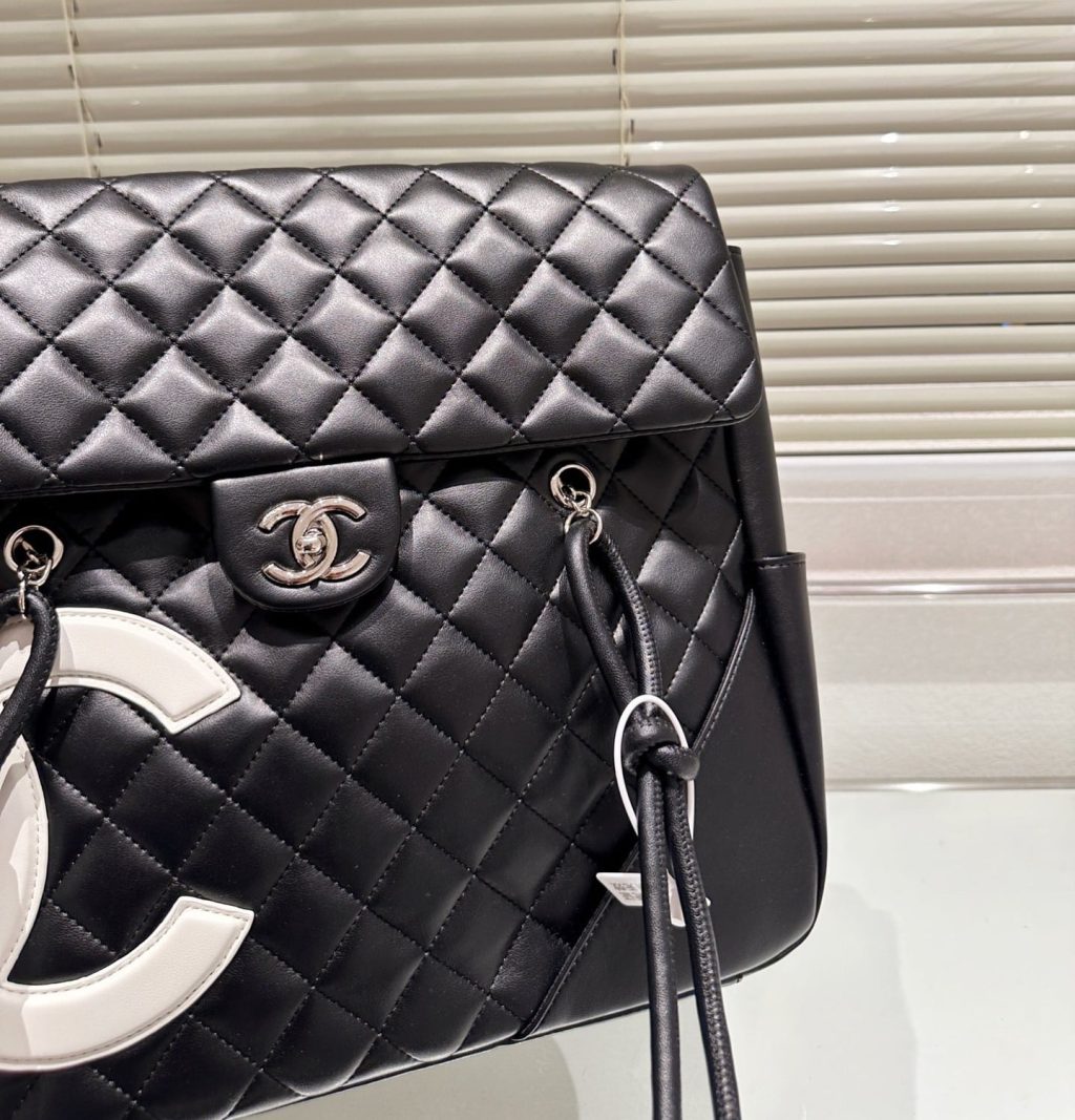 Chanel Cambon Flap Tote Quilted Leather Black 36Cm - Image 6