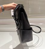 Chanel Cambon Flap Tote Quilted Leather Black 36Cm - Image 9