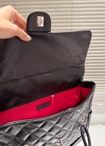 Chanel Cambon Flap Tote Quilted Leather Black 36Cm - Image 11