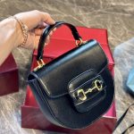 Gucci Horsebit 1955 Mini Top Handle Bag Black ‎14Cm 781387 1Aaqd 1000 - Image 3