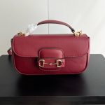 Gucci Horsebit 1955 Small Top Handle Bag Rosso Ancora Red  22Cm ‎815206 Aaec2 6207 - Image 3