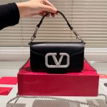Valentino Locò Small Jewel Logo Black 20cm 3w2b0k53cwr249 - Image 3