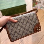 Gucci Gg Emblem Super Mini Shoulder Bag Beige 20cm 820688 Fad6l 9758 - Image 3