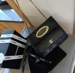 Chanel Clutch And Gold Plated Metal In Black 25Cm As5038 B17663 94305 - Image 9