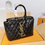 Saint Laurent Leather Leather Handbag Black 33Cm - Image 4