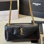 Saint Laurent Calypso Small In Plunged Black 27Cm 734153Aacqo1000 - Image 3