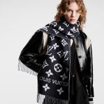 Louis Vuitton Lv Monogram Essential Scarf Encre Black M77853 - Image 8