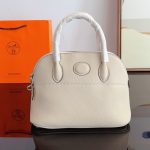 Hermes Bolide Taurillon Clemence Blanc 27Cm - Image 3
