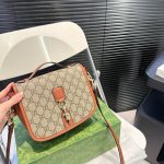 Gucci Gg Emblem Mini Shoulder Bag Beige And Dark Brown 20Cm ‎815211 Fad6L 9758 - Image 3