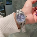 Rolex Datejust Diamond Bezel Oyster White Gold Purple 31mm - Image 3