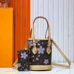 Louis Vuitton X Murakami Nano Bucket Monogram Canvas Sakura Brown 17Cm M13417 - Image 3