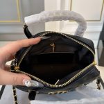Chanel 25c Chain Handle Bowling Bag Black 18cm - Image 7