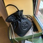 Gucci Blondie Mini Bucket Bag Black 19Cm 760313 Aacp7 1000 - Image 3