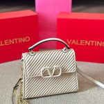 Valentino Garavani Small Vsling Handbag White 20Cm - Image 3