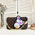 Louis Vuitton X Takashi Murakami Pochette Monogram Brown 28cm M13440 - Image 3