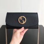 Gucci Blondie Continental Chain Wallet Black 21Cm ‎725215 Uxx0G 1000 - Image 3