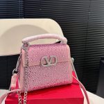 Valentino Vsling Mini Handbag With Sparkling Rose Quartz 19Cm 3W0B0G97Thv D0M - Image 3