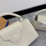 Louis Vuitton Capucines MM East West Alligator In Grey 33cm - Image 7