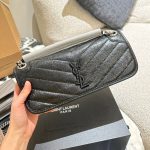 Saint Laurent Mini Matelasse Monogram Niki Bag Black 26cm - Image 3