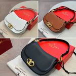 Valentino Garavani Ohval Shoulder Bag Almond 28Cm 5W2B0N88Cvc Kel - Image 4