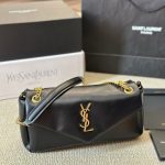 Saint Laurent Calypso Small In Plunged Black 27Cm 734153Aacqo1000 - Image 4