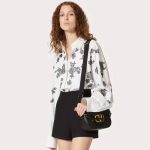 Valentino Garavani Alltime Grainy Leather Shoulder Bag Black 23Cm 5W0B0N20Imz 0No - Image 5