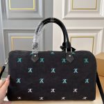Louis Vuitton Keepall Bandoulière Black Denim 40cm - Image 6