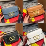 Valentino Garavani Alltime Grainy Leather Shoulder Bag White 23Cm 4W2B0N20Imz 098 - Image 4