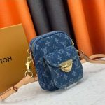 Louis Vuitton Fairfax Pochette Bag Denim Blue 17Cm M82948 - Image 4