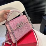 Valentino Vsling Mini Handbag With Sparkling Rose Quartz 19Cm 3W0B0G97Thv D0M - Image 4