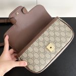 Gucci Horsebit 1955 Small Top Handle Bag Beige And Brown 22Cm - Image 6