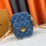 Louis Vuitton Fairfax Pochette Bag Denim Blue 17Cm M82948 - Image 5