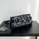 Gucci Horsebit Chain Small Shoulder Bag Black 27Cm 764255 Aacu1 1000 - Image 3