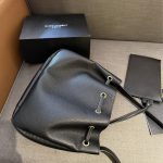 Saint Laurent Paris Vii Small Hobo In Grained Leather Black 26Cm 796626Aaduu1000 - Image 5