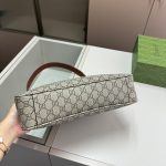 Gucci Gg Emblem Small Shoulder Bag Beige And Dark Brown 30Cm 815218 Faeaa 9762 - Image 5