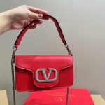 Valentino Locò Small Shoulder Bag In Red - Image 5