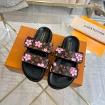 Louis Vuitton X Murakami Lv Sunset Flat Comfort Mule Sakura Brown 1agvyy - Image 3