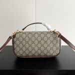 Gucci Horsebit 1955 Small Top Handle Bag Beige And Brown 22Cm - Image 5
