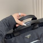 Prada Re Nylon Tote Bag Black 32cm 1bg354 Rv44 F0002 V B1m - Image 4