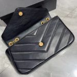 Saint Laurent Loulou Medium Chain Bag Black 29cm 801439aaeax1000 - Image 4