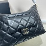 Chanel Maxi Size Hobo Bag Black Leather And Gold Tone Metal Black 27Cm As4339 B13833 94305 - Image 7