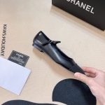 Chanel Square Toe Ballet Flats Black - Image 6