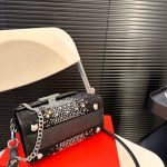 Valentino Garavani Mini Vsling Handbag With Sparkling Embroidery Black 19Cm - Image 7