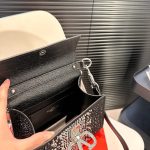 Valentino Garavani Mini Vsling Handbag With Sparkling Embroidery Black 19Cm - Image 8