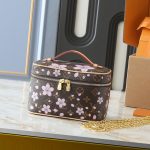 Louis Vuitton x Takashi Murakami Nice Mini Sakura Brown 20cm M14181 - Image 3