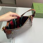 Gucci Gg Emblem Small Shoulder Bag Beige And Dark Brown 30Cm 815218 Faeaa 9762 - Image 6